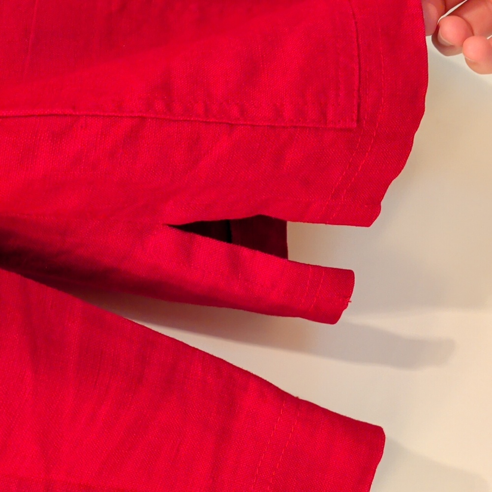 Red Linen Jacket - Picture 4 of 4